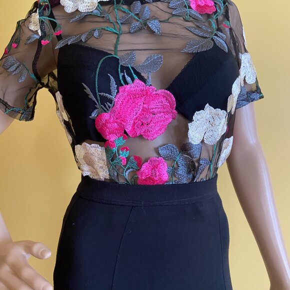 Abercrombie & Fitch Black Maxi Skirt w/ Slit Sz Small - Picture 5 of 9